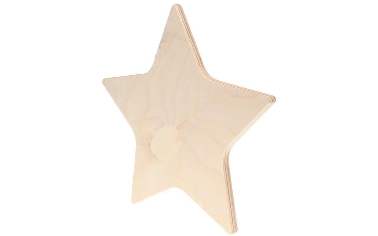 Good Wood By Leisure Arts Shape Star Birch 11.5" X 11" X 0.5", Wooden Shapes, Wood Shapes, Wooden Shapes Wall Decor, Large Small Shapes For Crafts